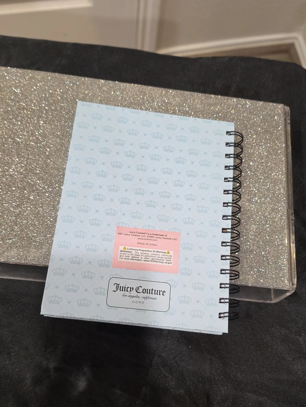 Juicy Couture Home Scottie Dog Crest Logo Spiral Journal